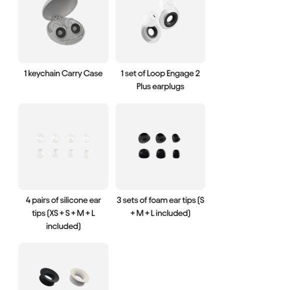 Loop Engage 2 Plus Earplugs - Gray OPENED BOX - Picture 9 of 9